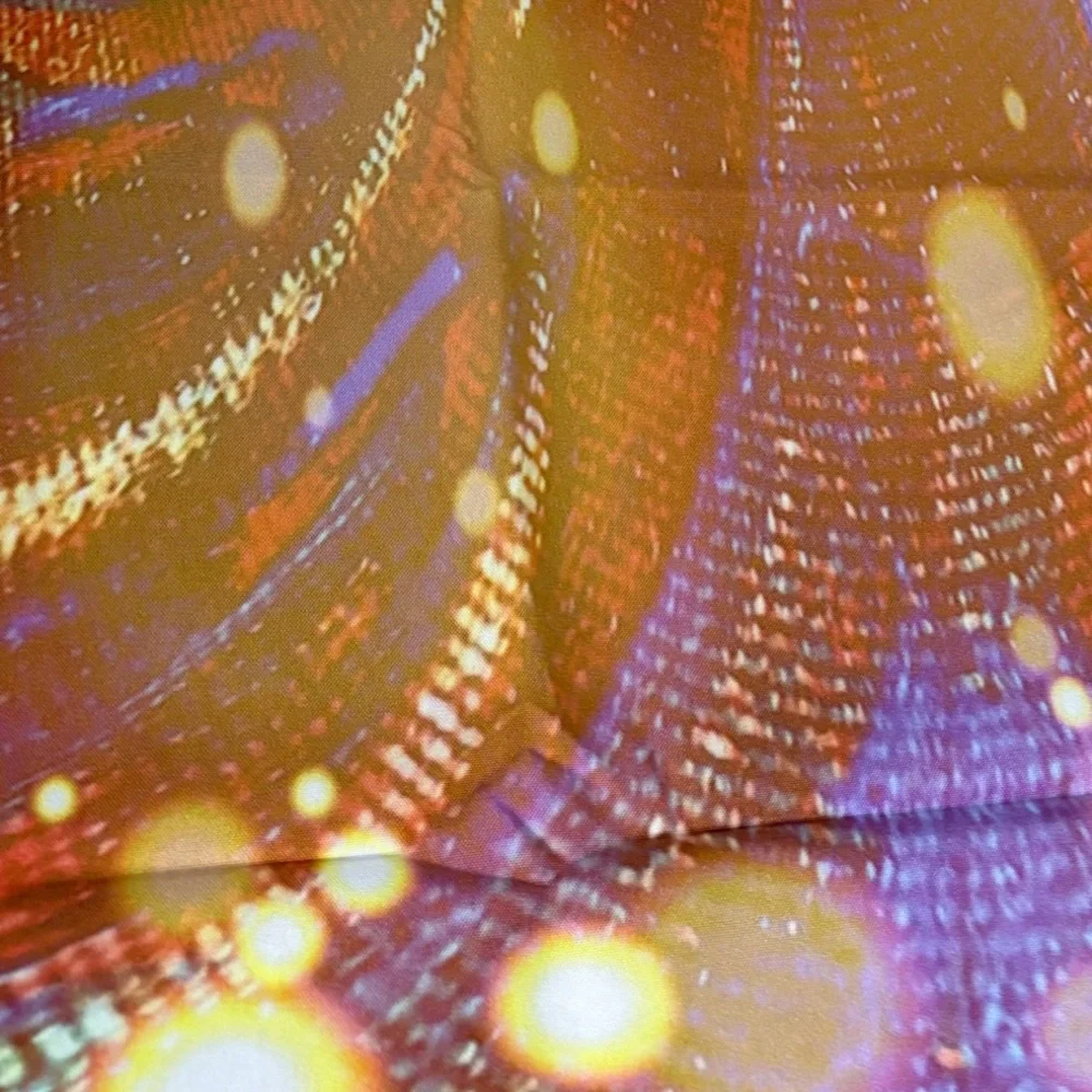 Wayfair Abstract Galaxy Curtain Panels Set Of 2, Semi Sheer Colorful Print